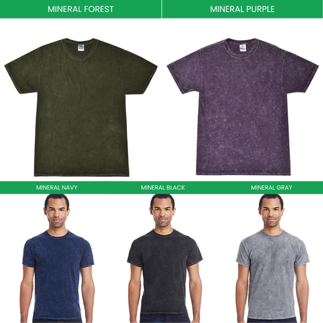 Mineral Wash T shirt Color Chart - Bad Omens Band Merch