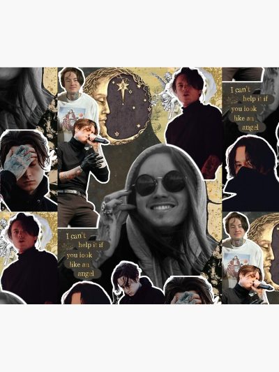 Noah Sebastian Photo Collage Tapestry Official Bad Omens Merch