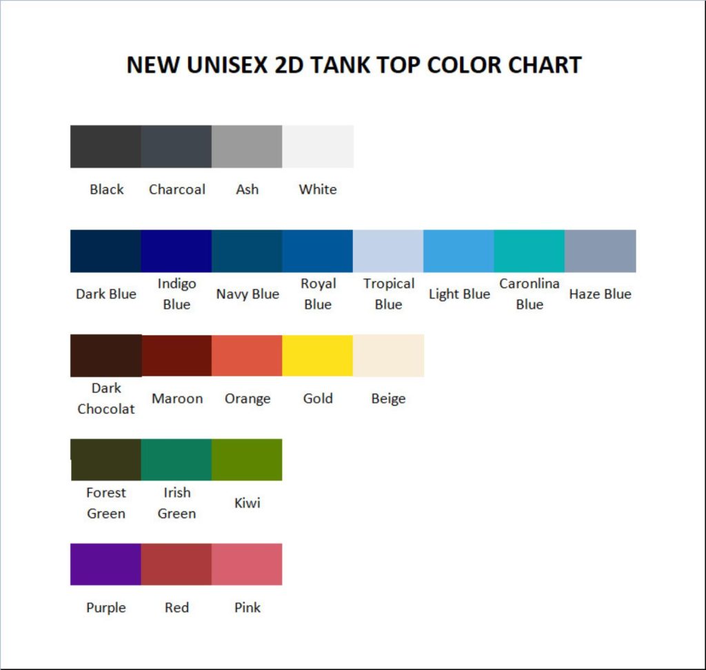 tank top color chart 1 - Bad Omens Band Merch