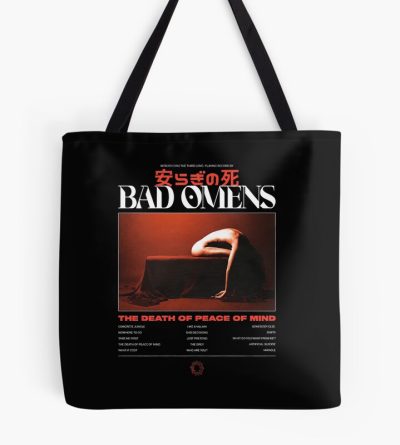 The Death Of Peace Of Mind Tote Bag Official Bad Omens Merch