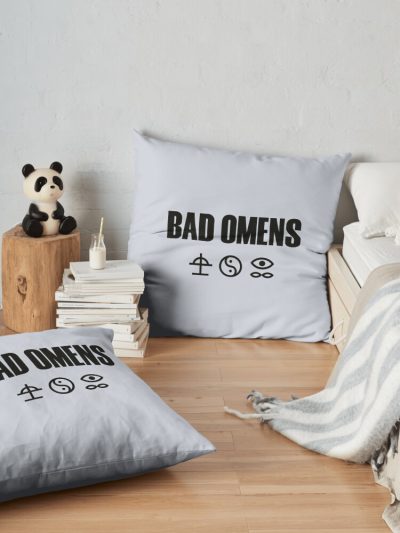 Bad Omens Throw Pillow Official Bad Omens Merch