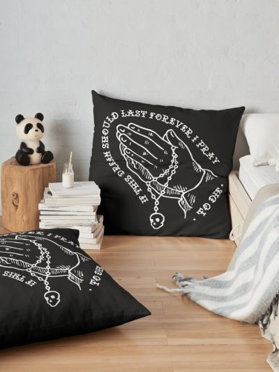 Retro Bad Omens Shirt , Metal Shirt Throw Pillow Official Bad Omens Merch