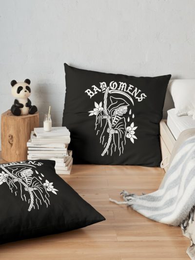 Reaper Dye Throw Pillow Official Bad Omens Merch