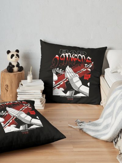 Katana Throw Pillow Official Bad Omens Merch