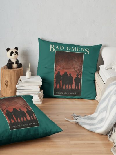 Bad Omens Throw Pillow Official Bad Omens Merch