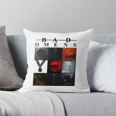 Bad Omens Album Throw Pillow Official Bad Omens Merch