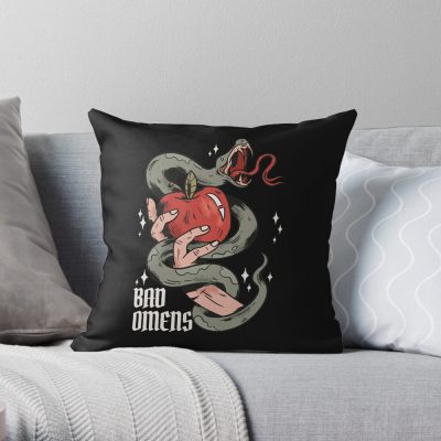 Retro Bad Omens Shirt , Metal Shirt Throw Pillow Official Bad Omens Merch