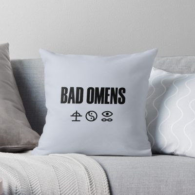 Bad Omens Throw Pillow Official Bad Omens Merch