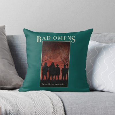 Bad Omens Throw Pillow Official Bad Omens Merch