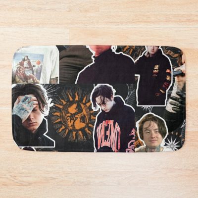 Noah Sebastian Photo Collage Bath Mat Official Bad Omens Merch