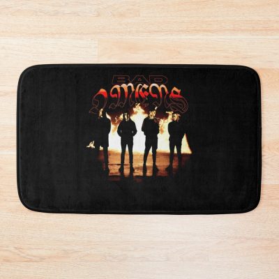 Face In The Flames Bath Mat Official Bad Omens Merch