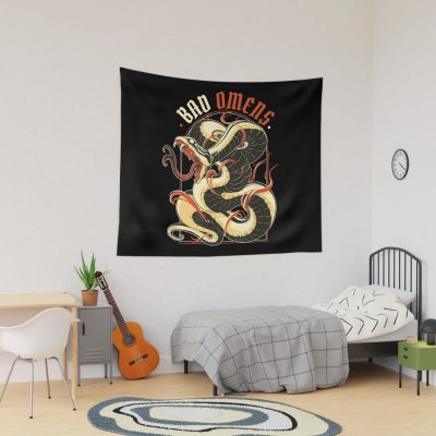 Retro Bad Omens Shirt , Metal Shirt Tapestry Official Bad Omens Merch