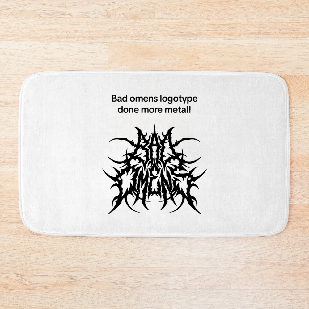 Bad Omens Band Logo Type Bath Mat