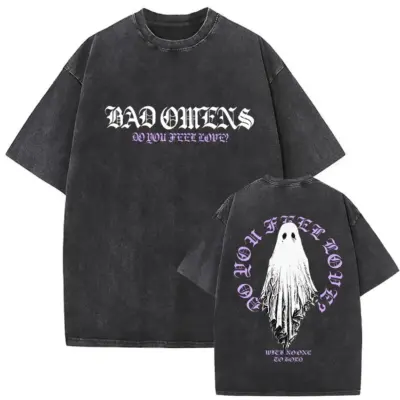 Bad Omens Ghost Mini Mineral Wash T-Shirt