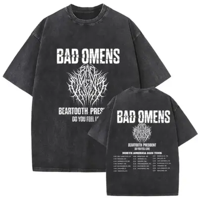 Bad Omens Feel Love Mineral Wash T-Shirt