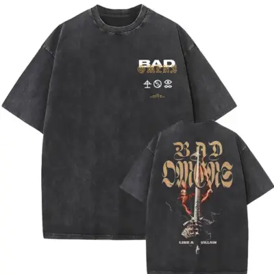 Bad Omens Villain Mineral Wash T-Shirt