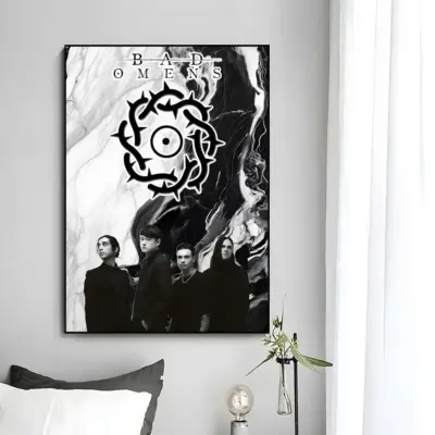 Bad Omens Band Black And White Wall Art