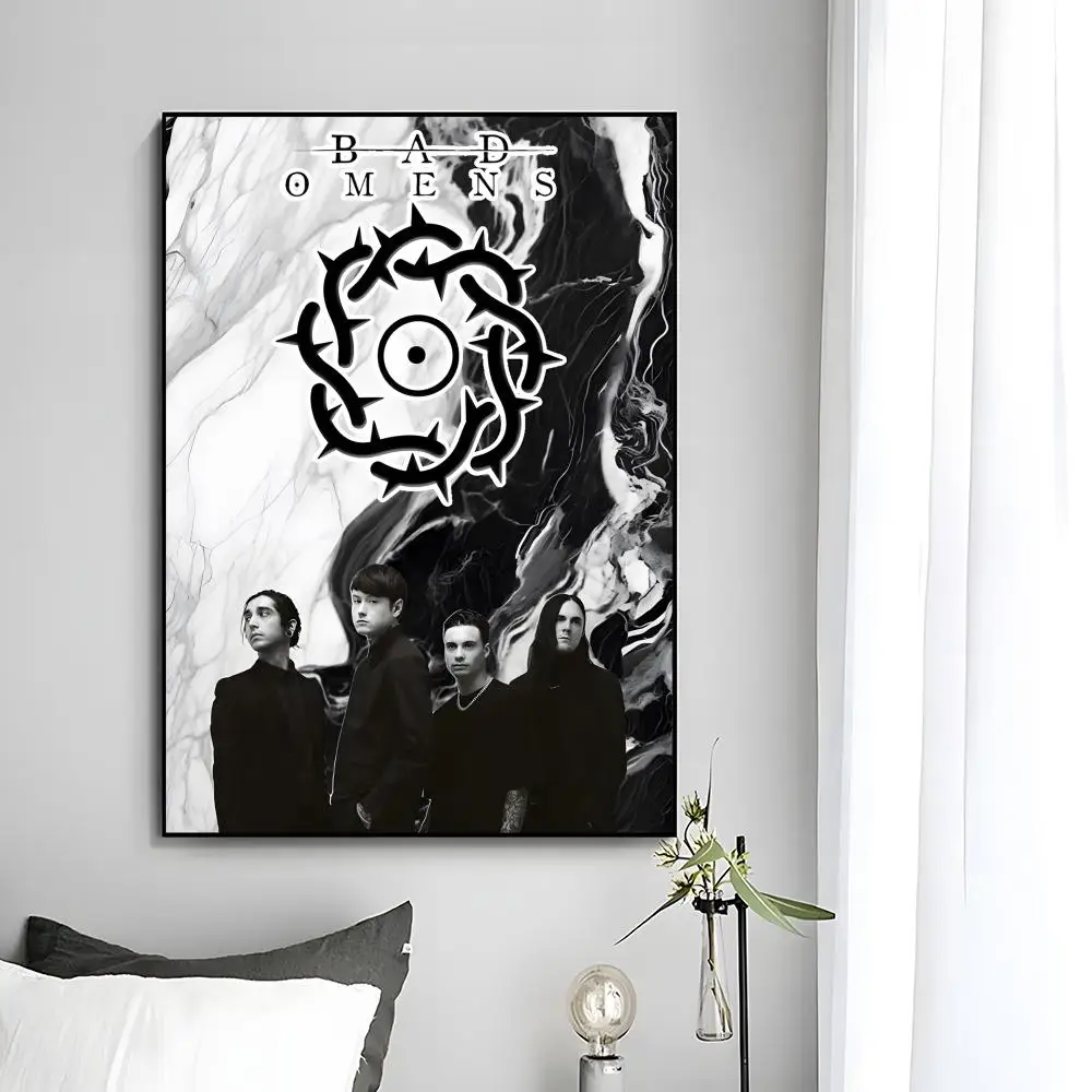 Bad Omens Band Black And White Wall Art