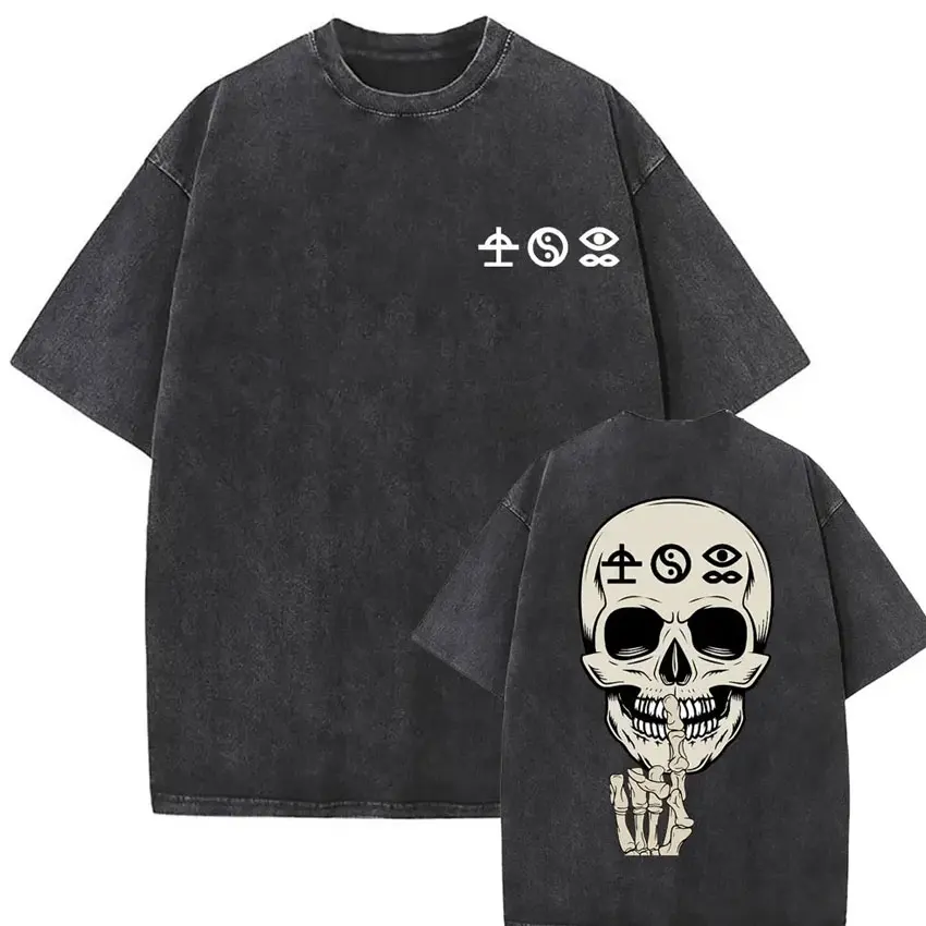 Bad Omens Skullcap Mineral Wash T-Shirt