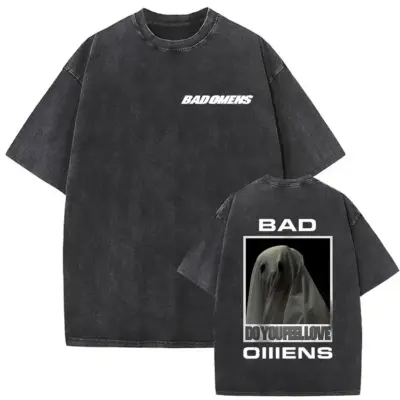 Bad Omens Black Mineral Wash T-Shirt