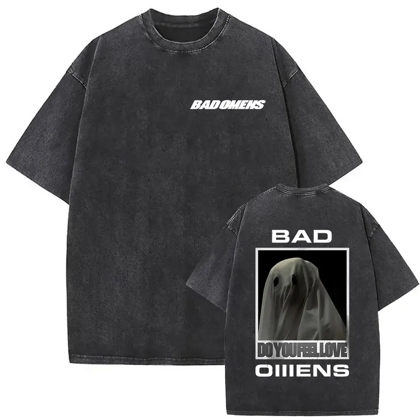 Bad Omens Black Mineral Wash T-Shirt