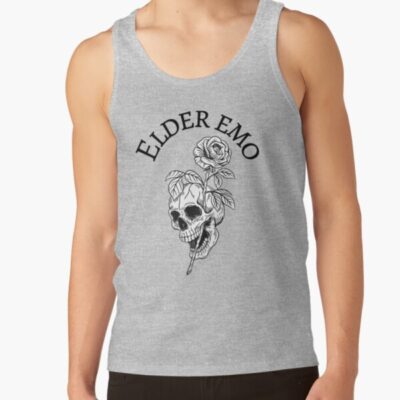 Elder Emo Skull Tank Top