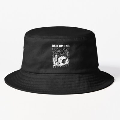Dark Aesthetic Skull And Candles Bucket Hat