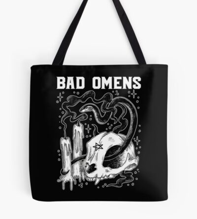 Dark Aesthetic Skull And Candles Tote Bag