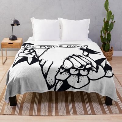 Be More Kind Throw Blanket