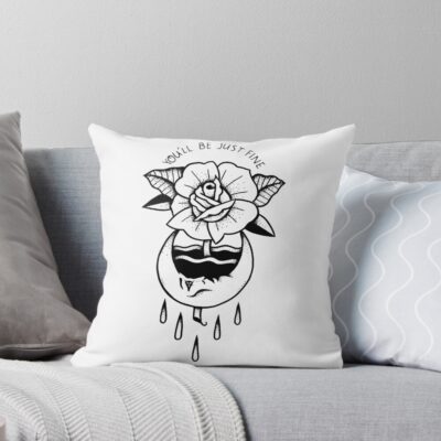 Bad Omens Daylily Throw Pillow