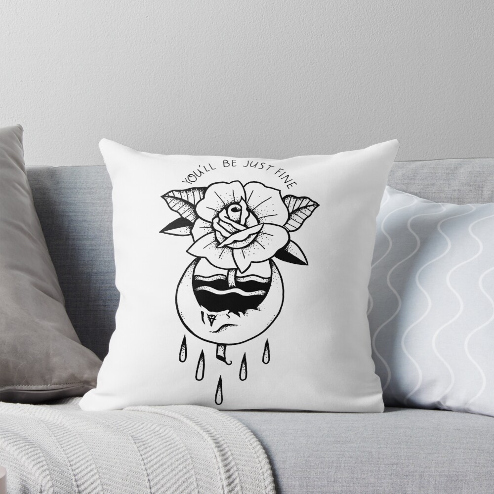 Bad Omens Daylily Throw Pillow